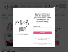 Tablet Screenshot of myboobsbuddy.com